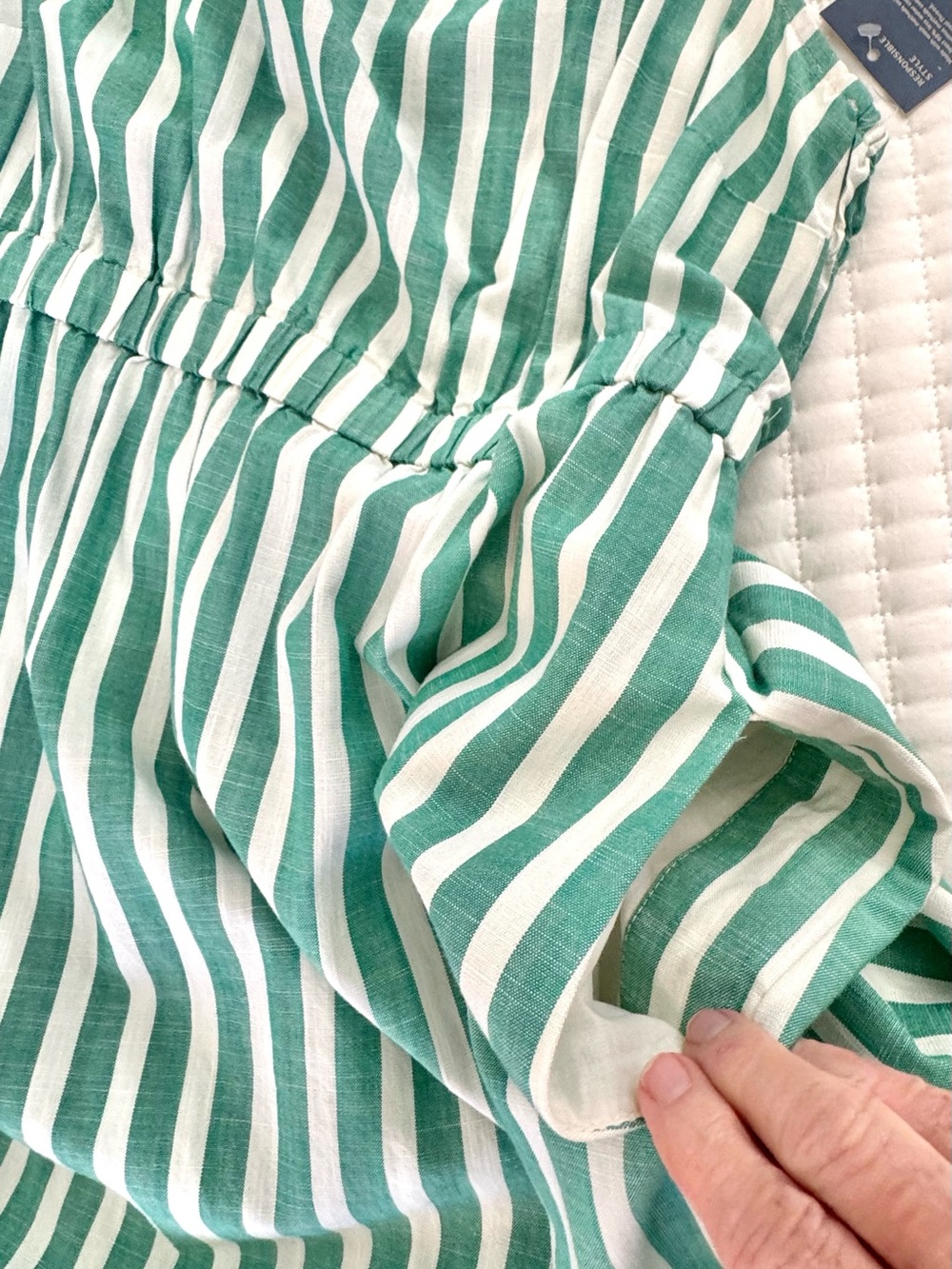 NWT Universal Thread Green Stripe Maxi Dress M - Picture 15 of 15
